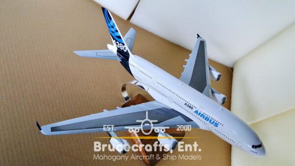 Model of A380 with detailed craftsmanship.